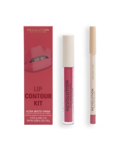 Revolution lip contour kit soulful pink