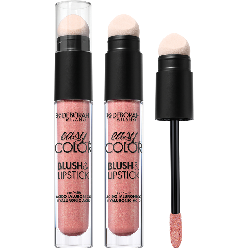 Deborah Easy Color Blush & Lipstick Shimmer 07 Peach Glow