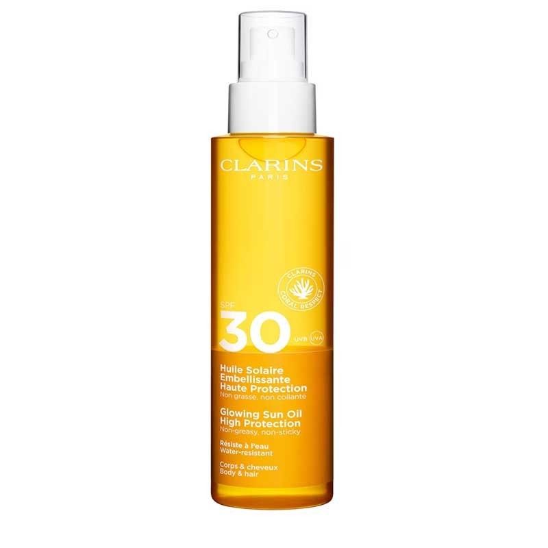 Clarins huile solaire embellissant spf30